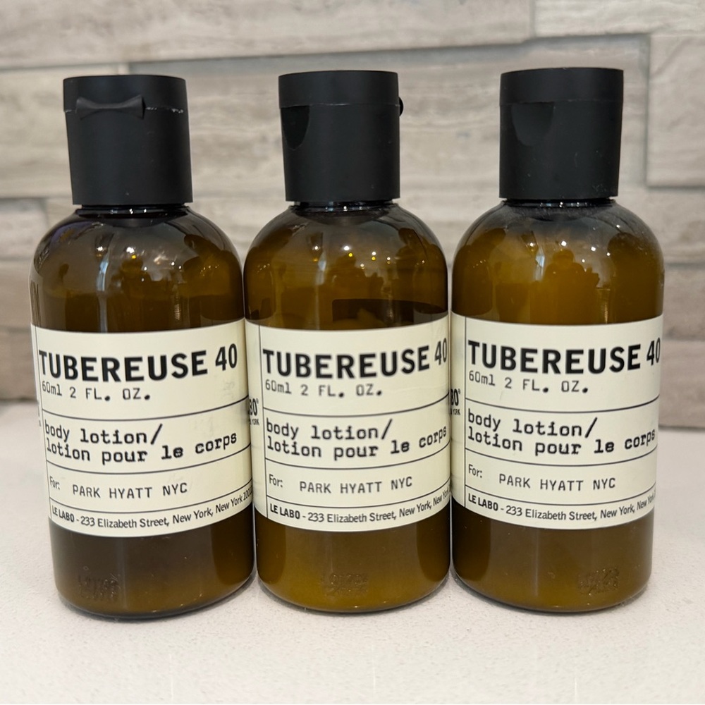 Le Labo Tuberuse 40 Body lotion set of 3, 60ml (2oz)